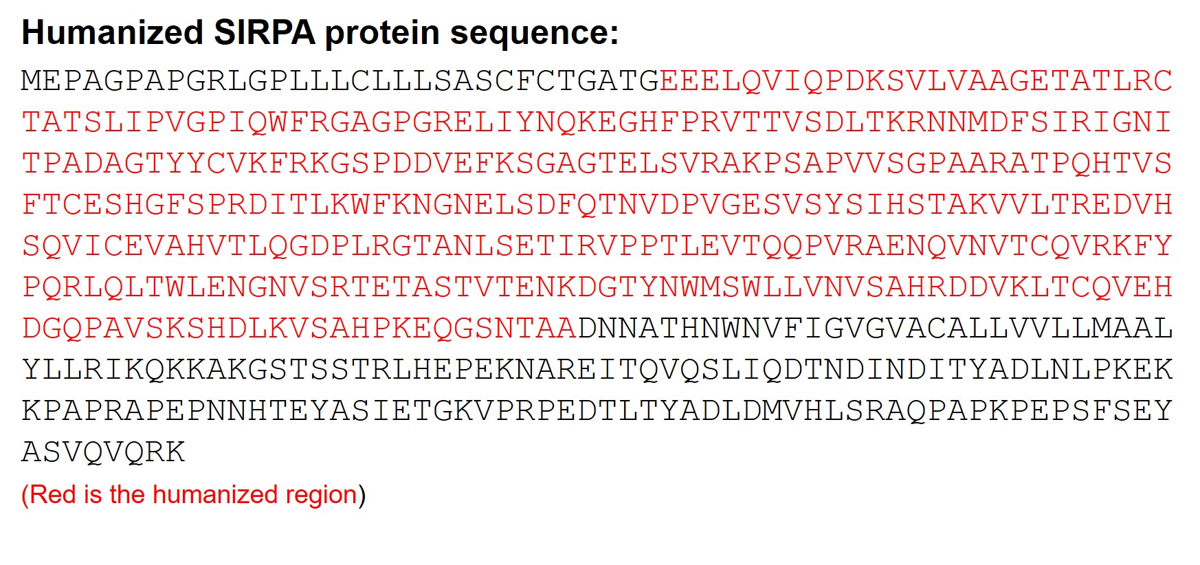 SIRPA Humanized Immune Checkpoint Mouse Model